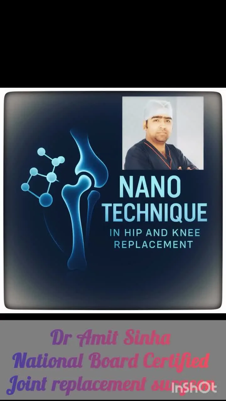 Dr. Amit Kumar Sinha explaining the Nano Technique — minimally invasive joint replacement surgery, Patna